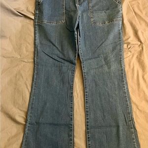 Knox Rose Blue Flare Wide Leg Jeans